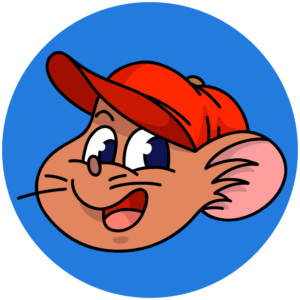 Image de la tête de la mascotte de Speedy Canalisations dans un cercle.